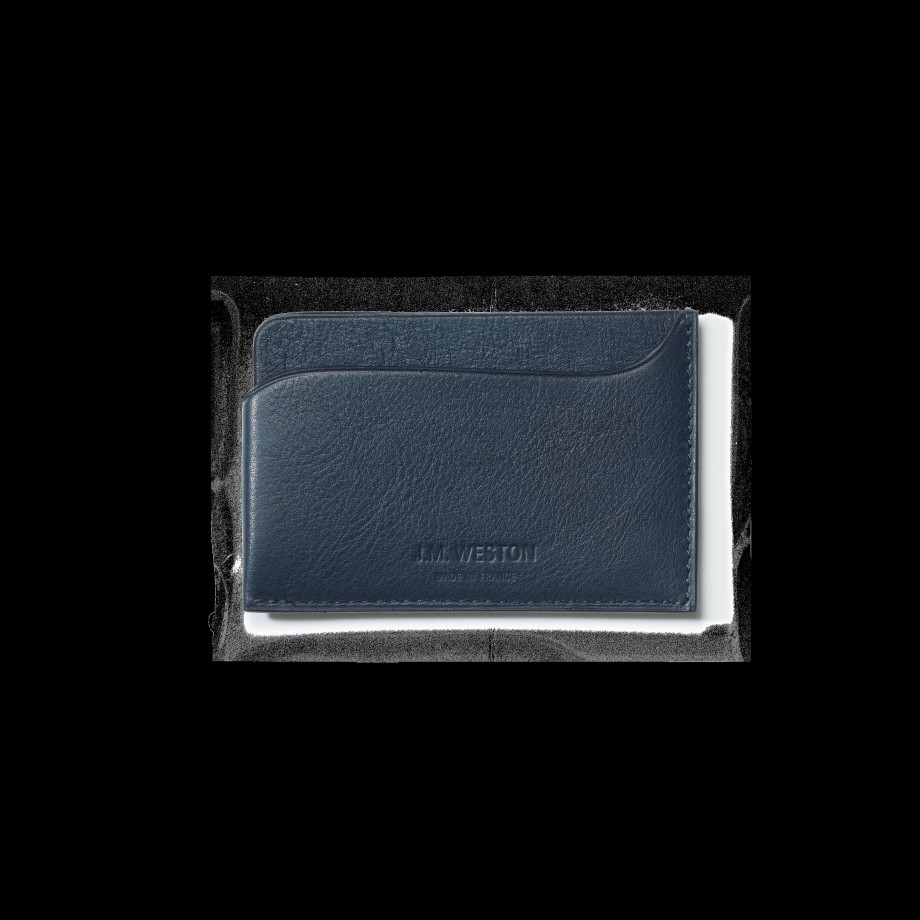 Accessories J.M. Weston | Double You Card Holder Navy Soft